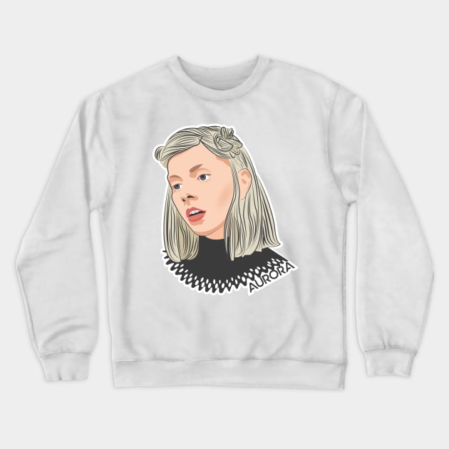 Aurora Aksnes Crewneck Sweatshirt by MariangelTorres